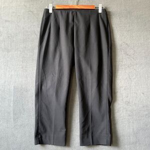 Chaps Black Cropped Dress Pants Cotton/Poly Stretch Trousers - Women's Size 4